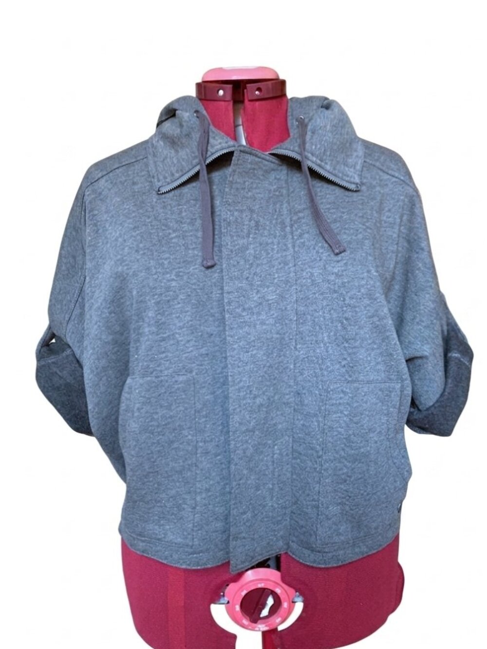 NWT SURFACE - Heather Grey Short-Sleeve/Cuffed Hoodie Jacket - Small